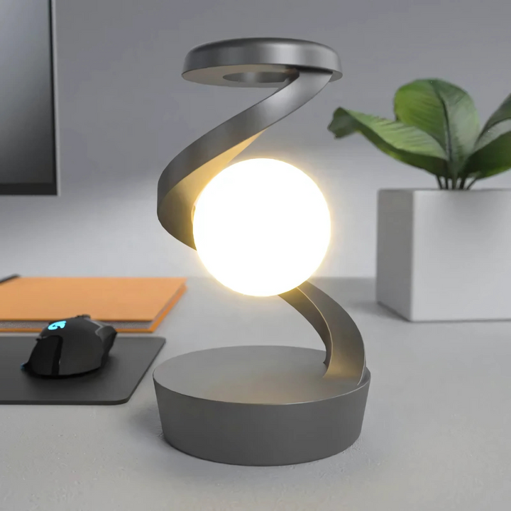 Lampada da scrivania moderna a spirale con luce calda