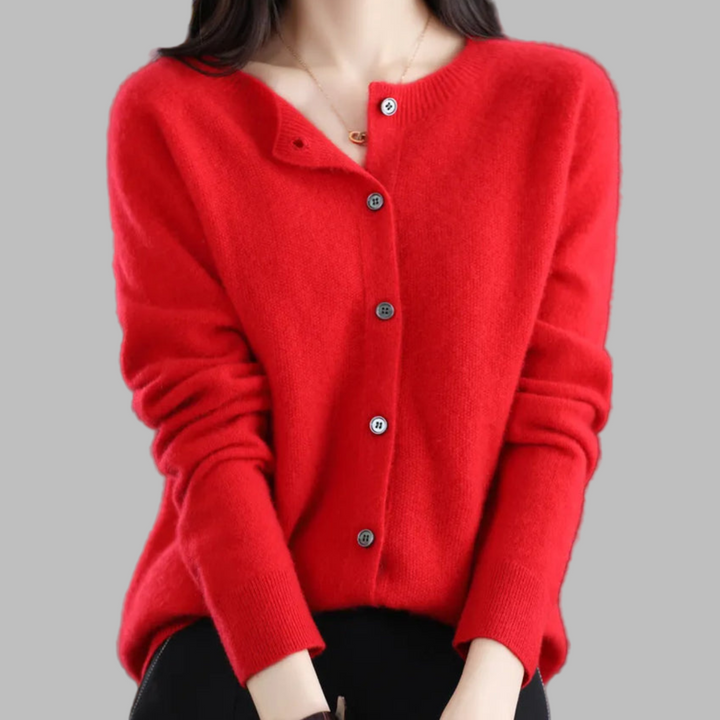 Cardigan con scollo a V da donna