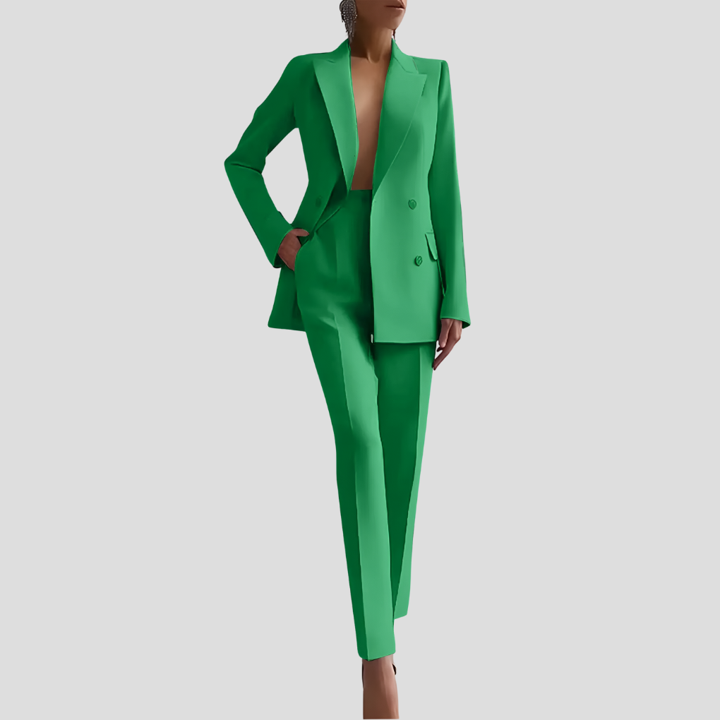 Completo elegante da donna con pantaloni da lavoro