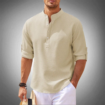 Elegante camicia di lino per il gentiluomo moderno
