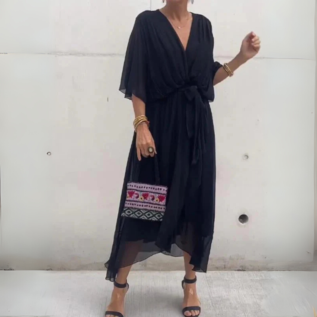 Elegante abito leggero avvolgente da donna