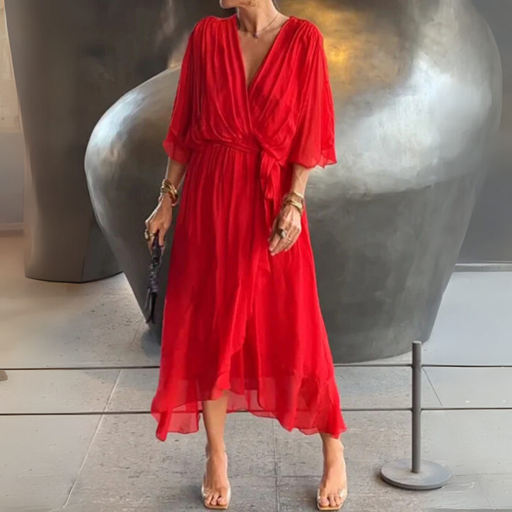 Elegante abito leggero avvolgente da donna