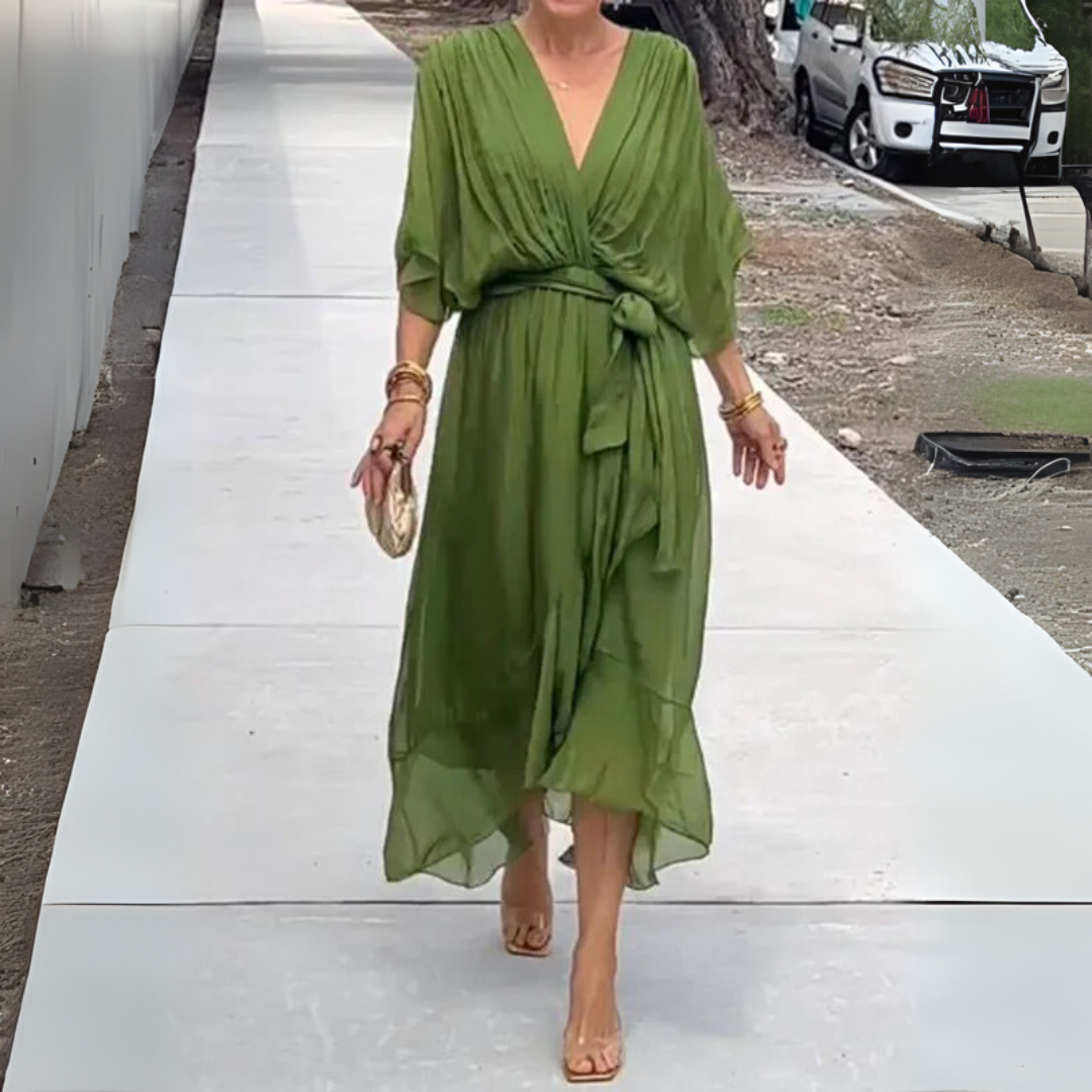 Elegante abito leggero avvolgente da donna