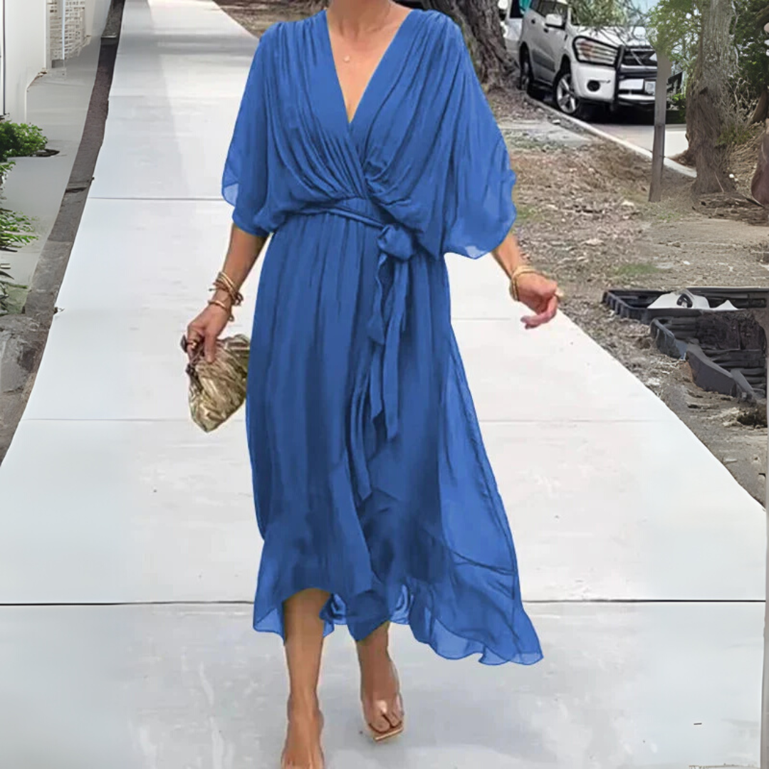 Elegante abito leggero avvolgente da donna