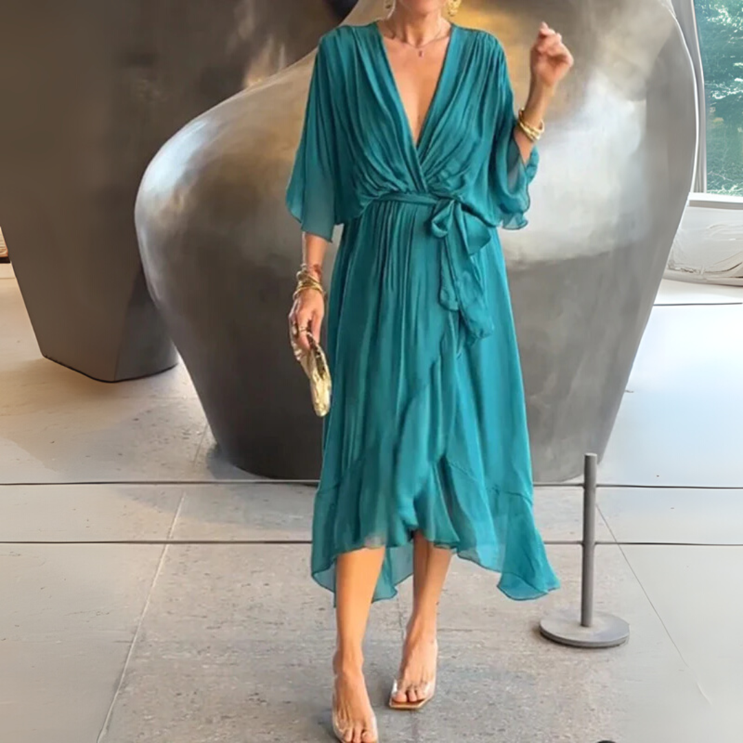 Elegante abito leggero avvolgente da donna