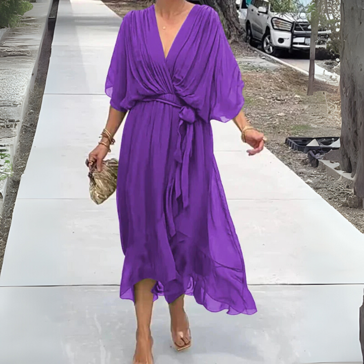 Elegante abito leggero avvolgente da donna