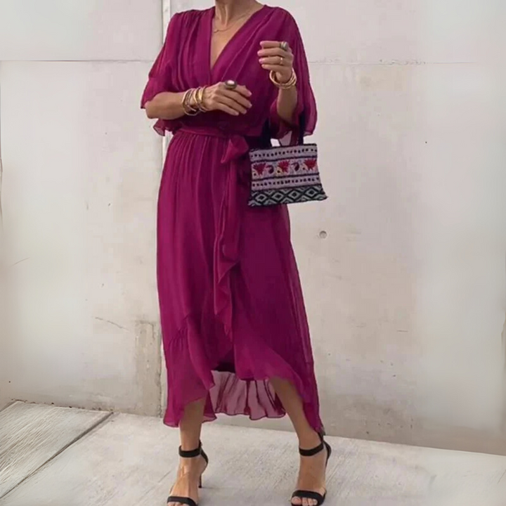 Elegante abito leggero avvolgente da donna