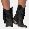 Stivali eleganti con nappe da donna