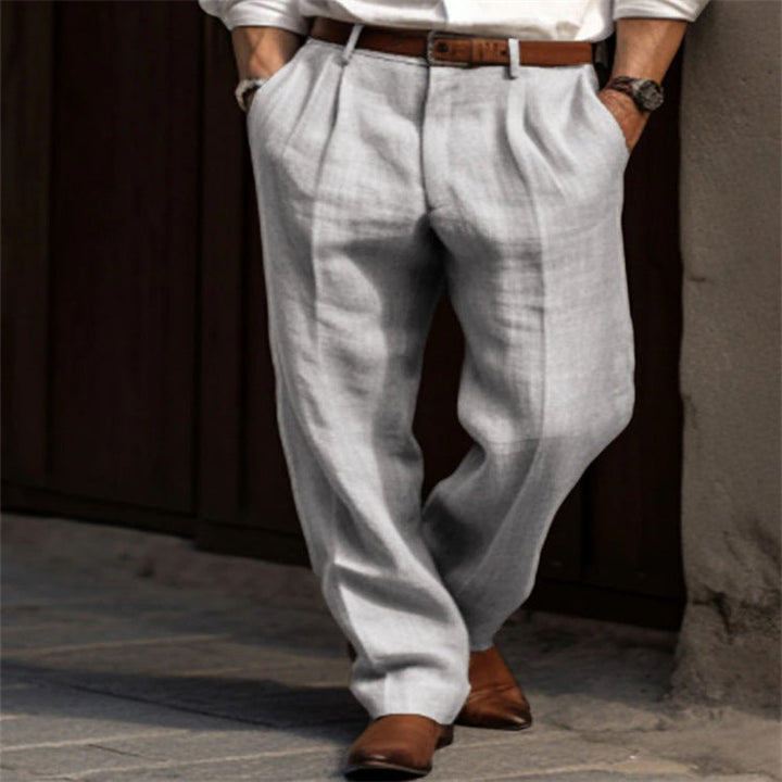 Pantaloni di lino leggeri da uomo