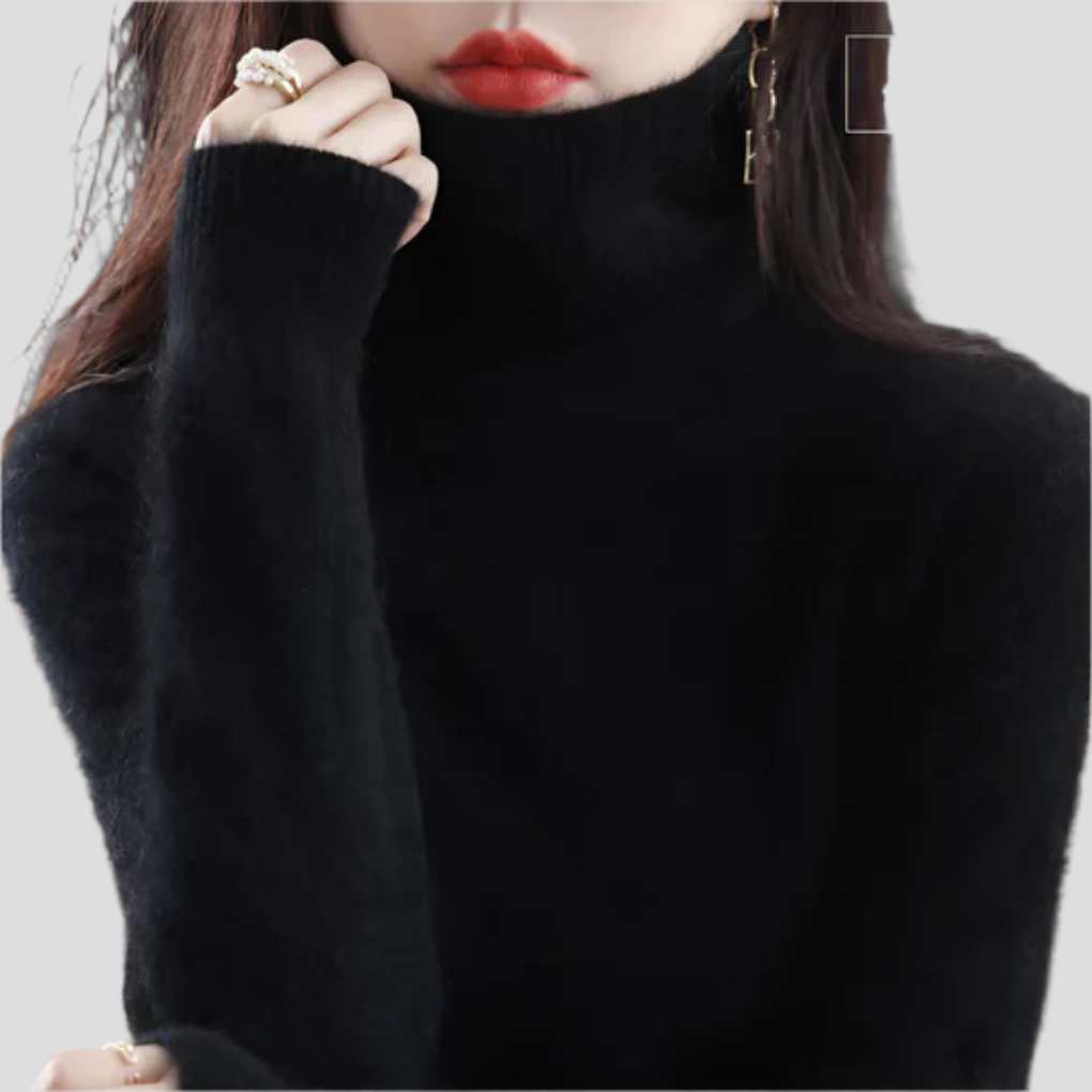Maglione a collo alto da donna