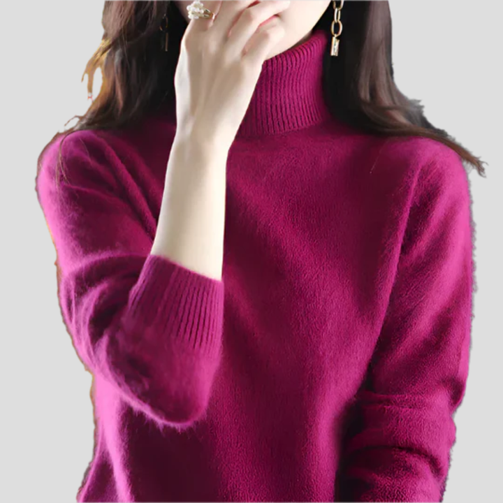 Maglione a collo alto da donna