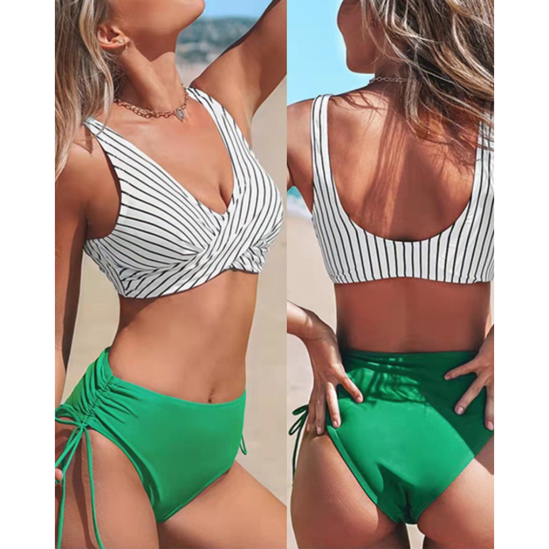 Bikini da spiaggia 2 pezzi da donna Stile estivo vibrante