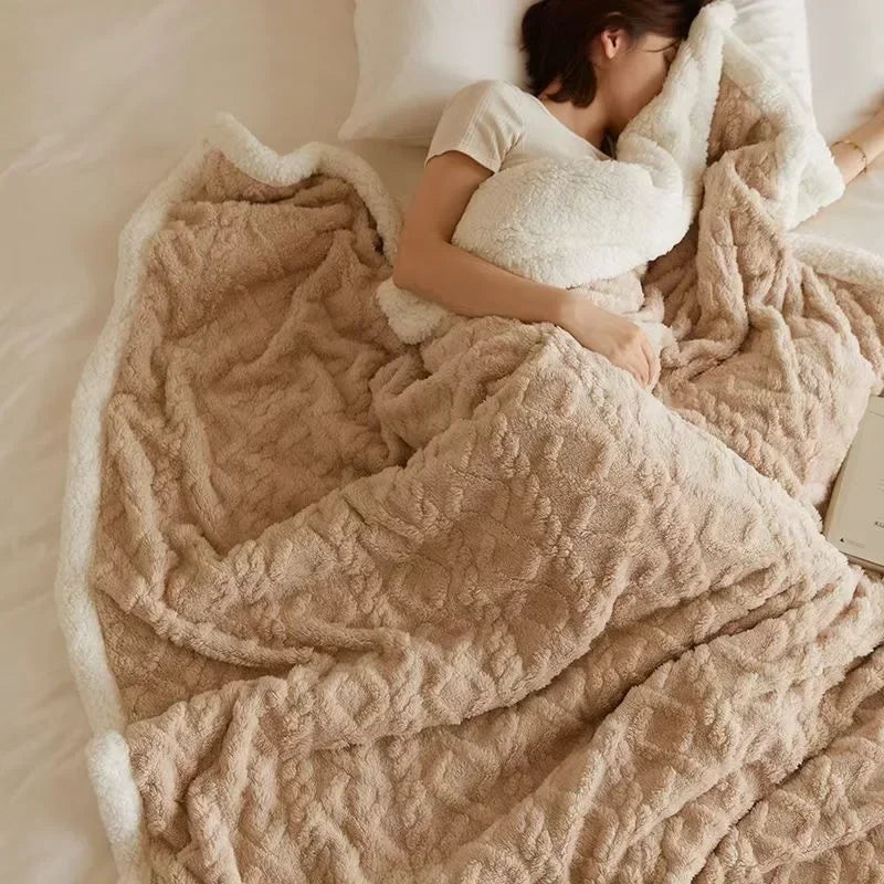 Coperta invernale in lana d'agnello