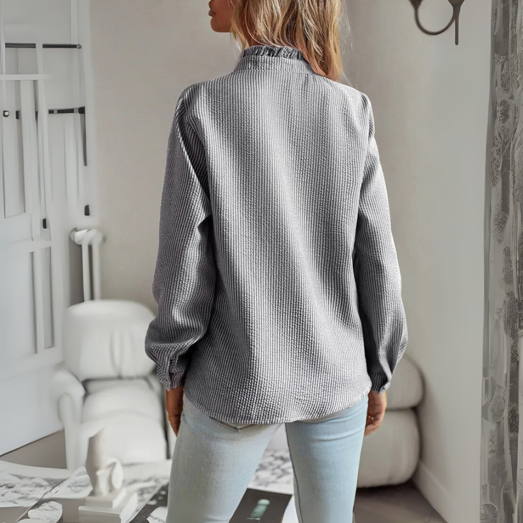 Elegante camicetta a maniche lunghe