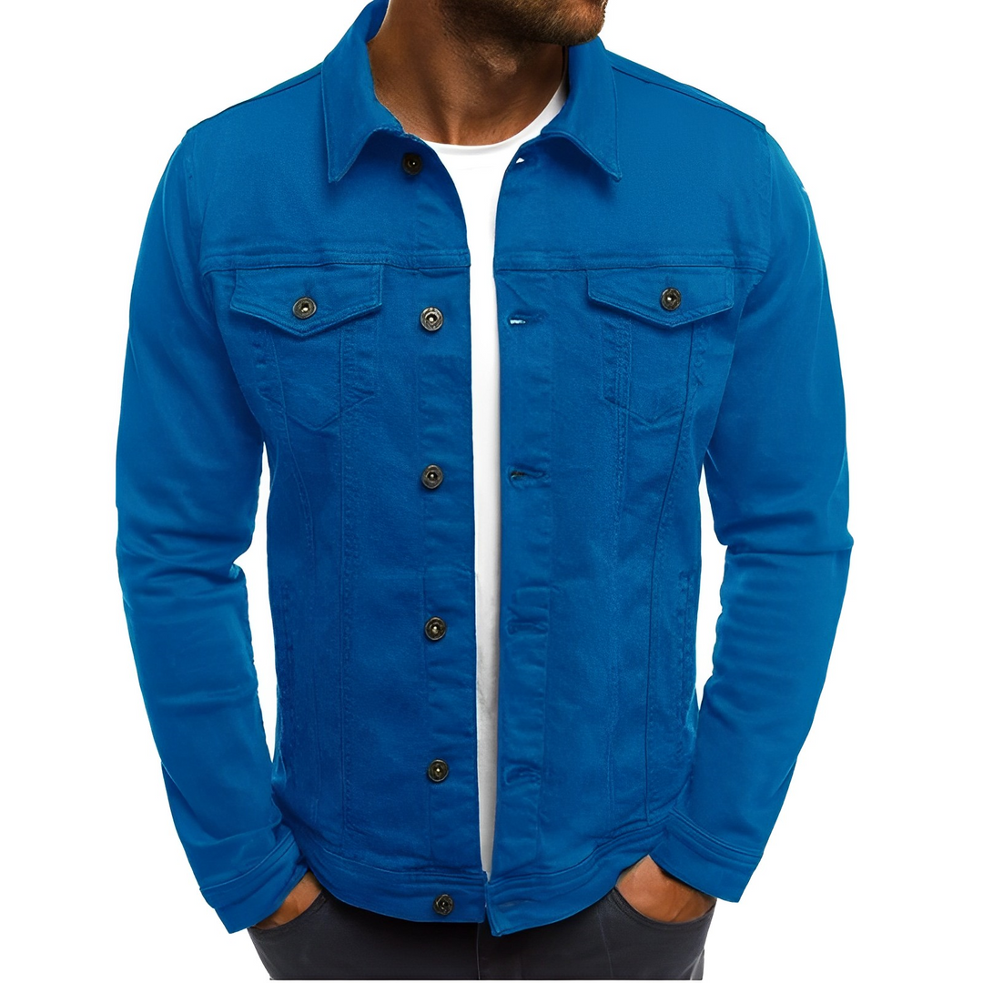 Giacca estiva in denim da uomo