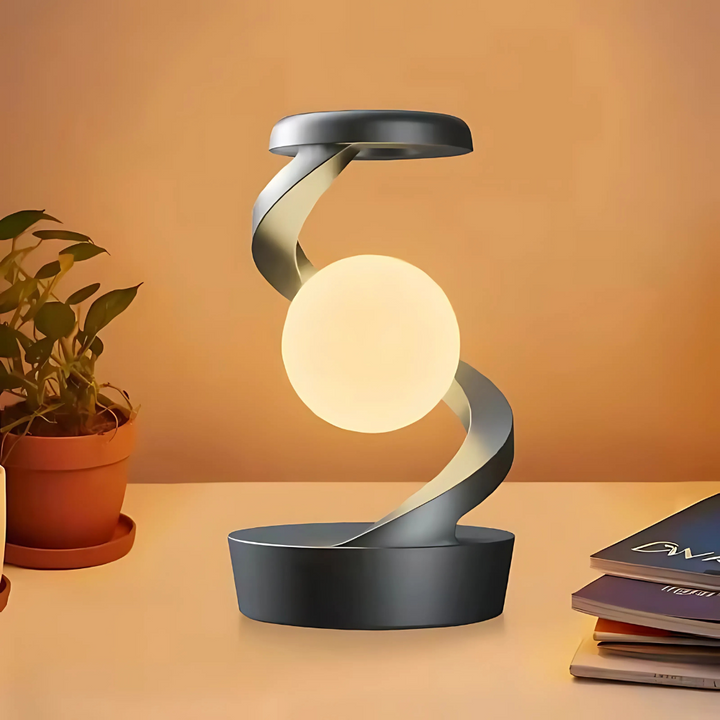 Lampada da scrivania moderna a spirale con luce calda