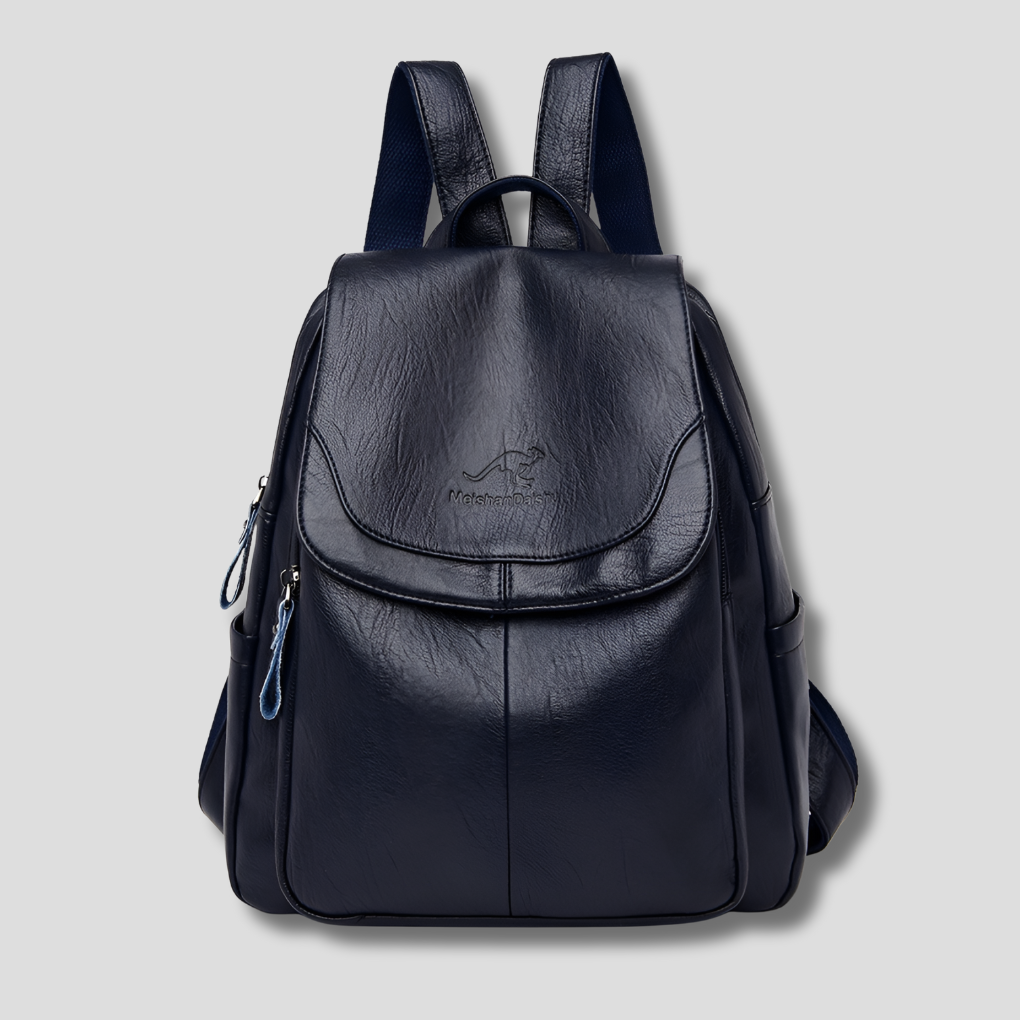 Zaino antifurto in pelle per donne eleganti