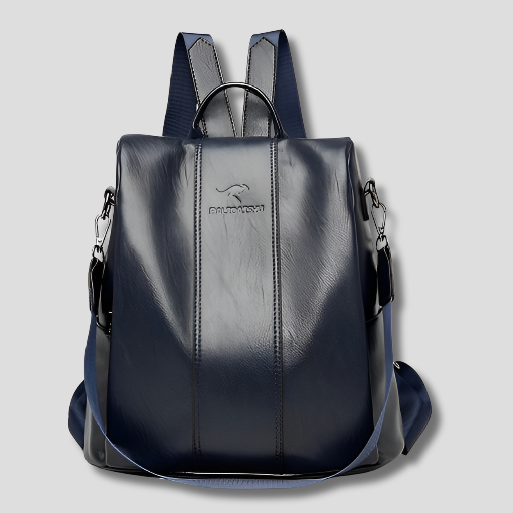 Mochila antifurto en piel para mujeres a la moda