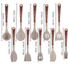 Set di utensili da cucina in silicone Luxe da 10 pezzi