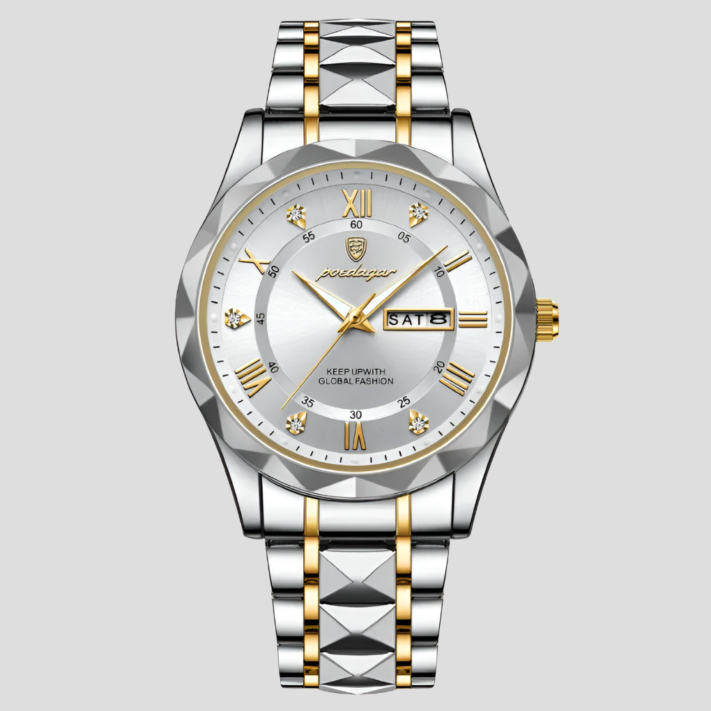 Orologio da uomo di lusso in acciaio inossidabile, da indossare tutti i giorni in ufficio