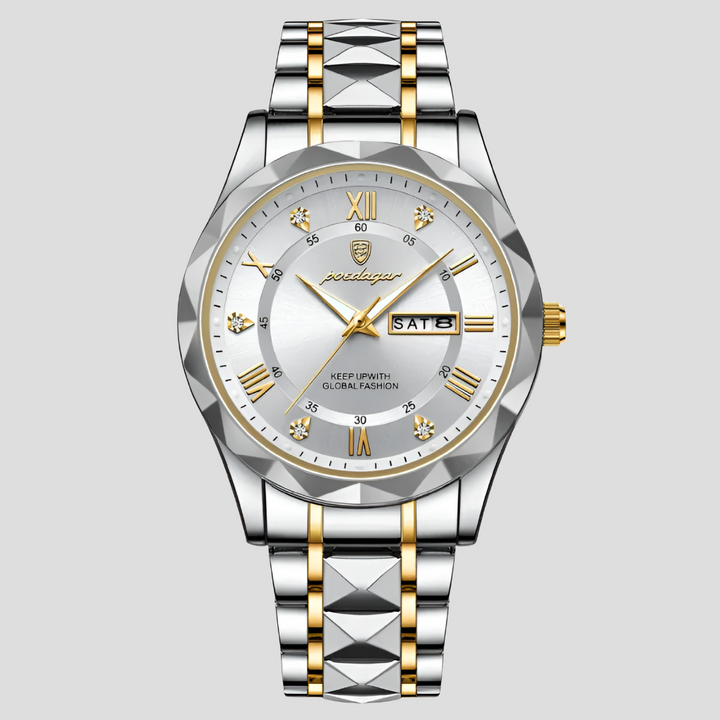 Orologio da uomo di lusso in acciaio inossidabile, da indossare tutti i giorni in ufficio