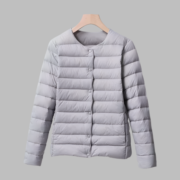 Piumino portatile senza colletto per primavera e inverno