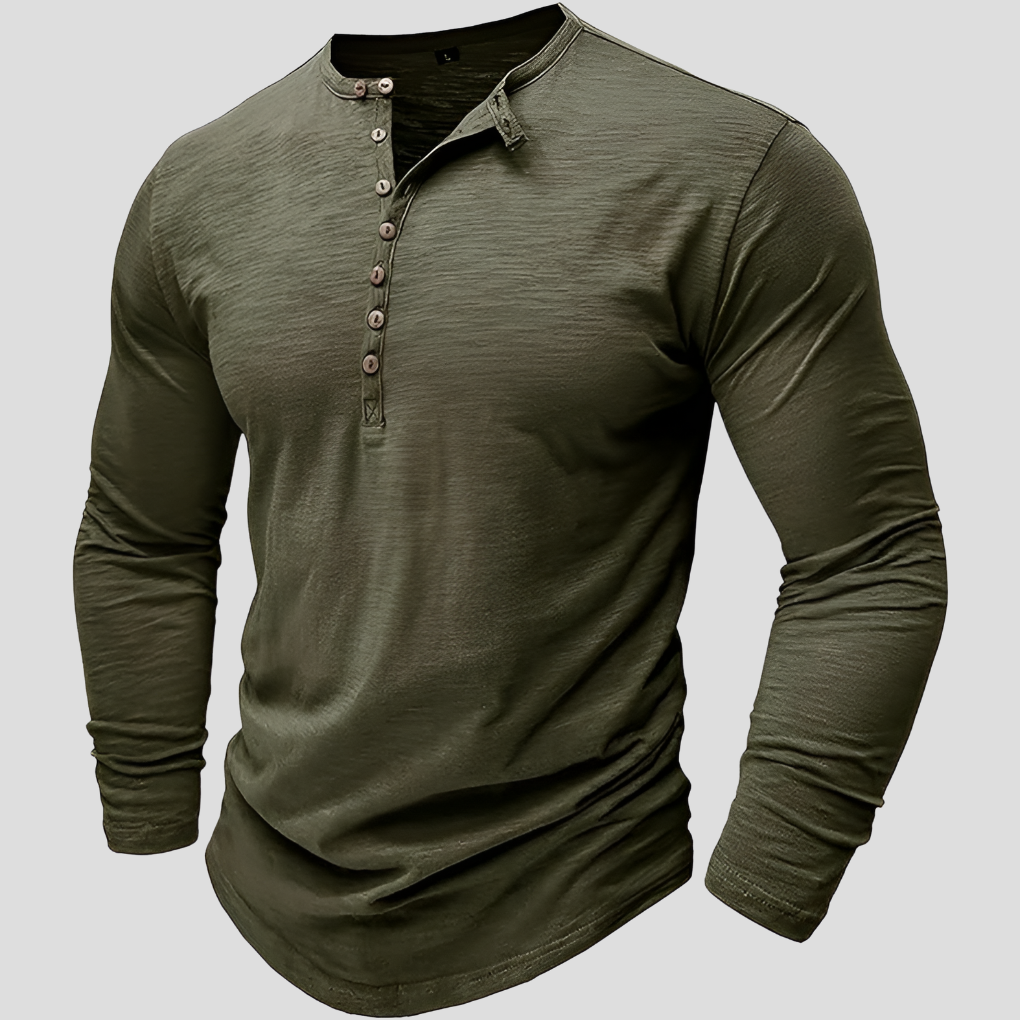 Camicia da uomo in cotone larga