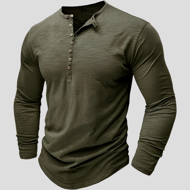 Camicia da uomo in cotone larga