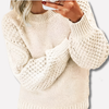Elegant sweater warm for woman