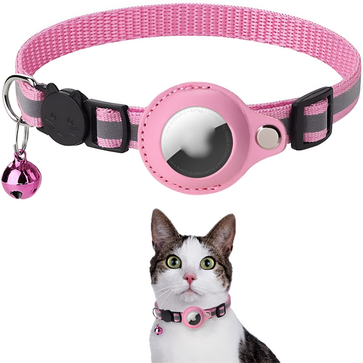 Collare GPS per gatti con design riflettente