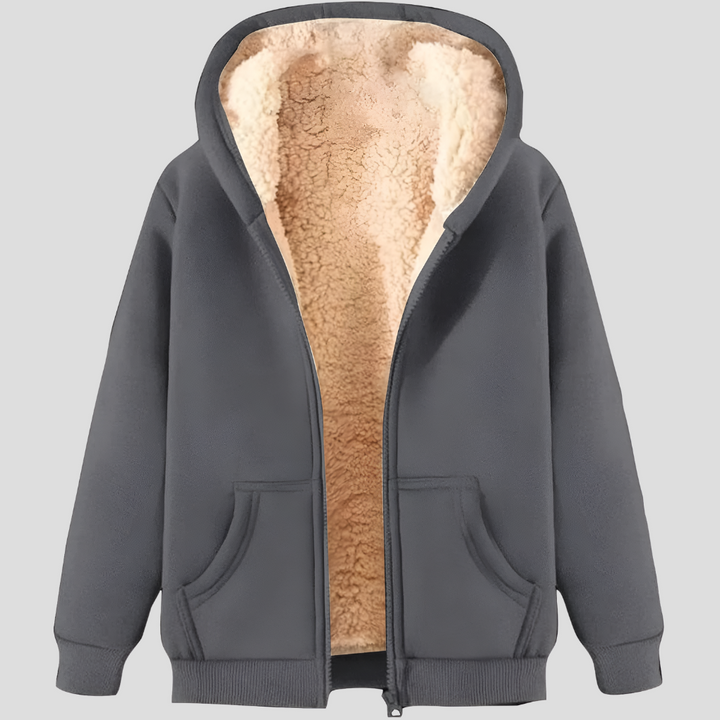 Giacca invernale con cappuccio e fodera in pile da uomo Warmth