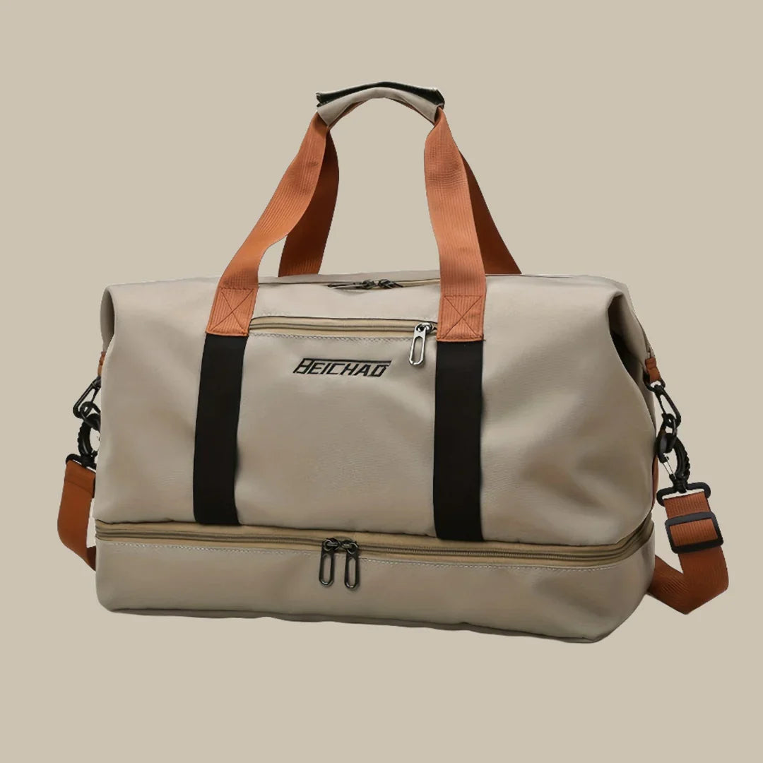 ArancioneBorsa da viaggio da uomo spaziosa ed elegante