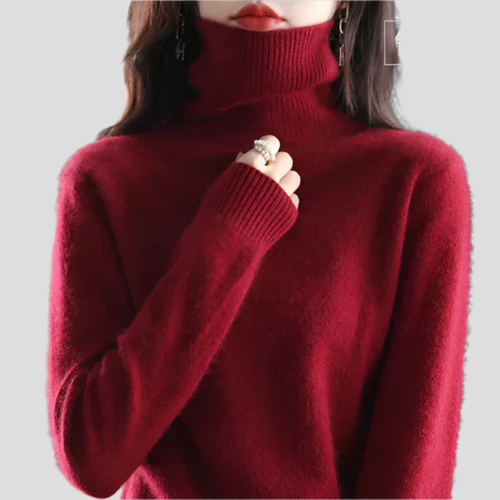 Maglione a collo alto da donna