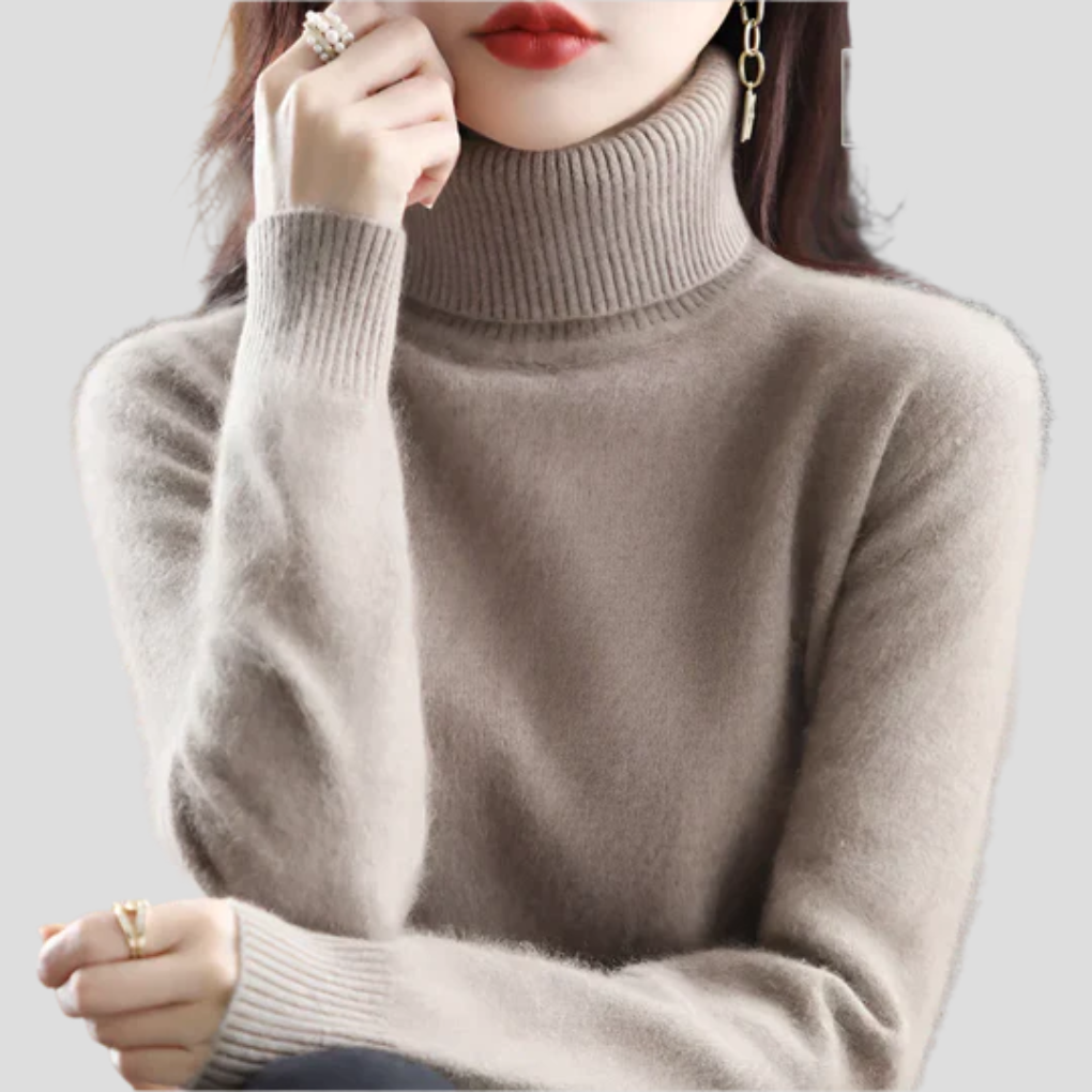 Maglione a collo alto da donna
