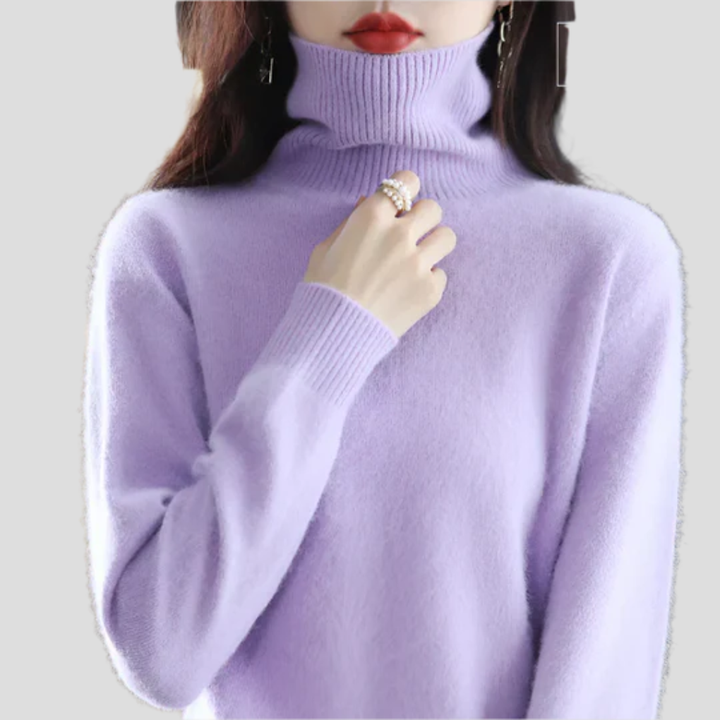 Maglione a collo alto da donna