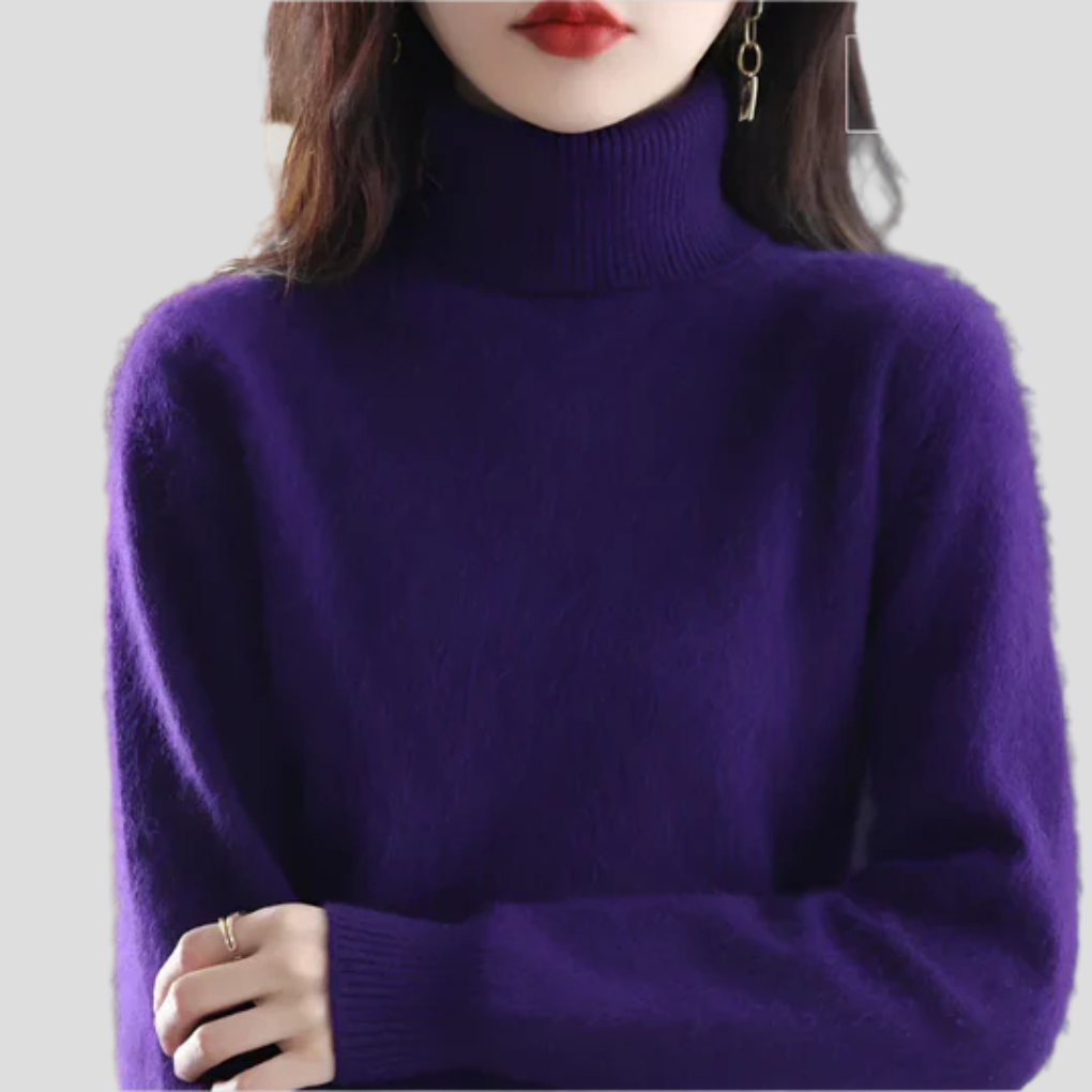Maglione a collo alto da donna