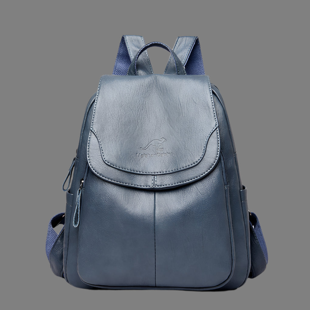 Zaino antifurto in pelle per donne eleganti
