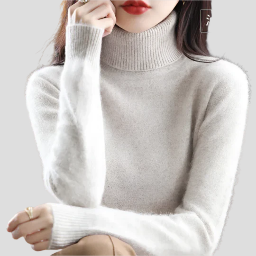 Maglione a collo alto da donna