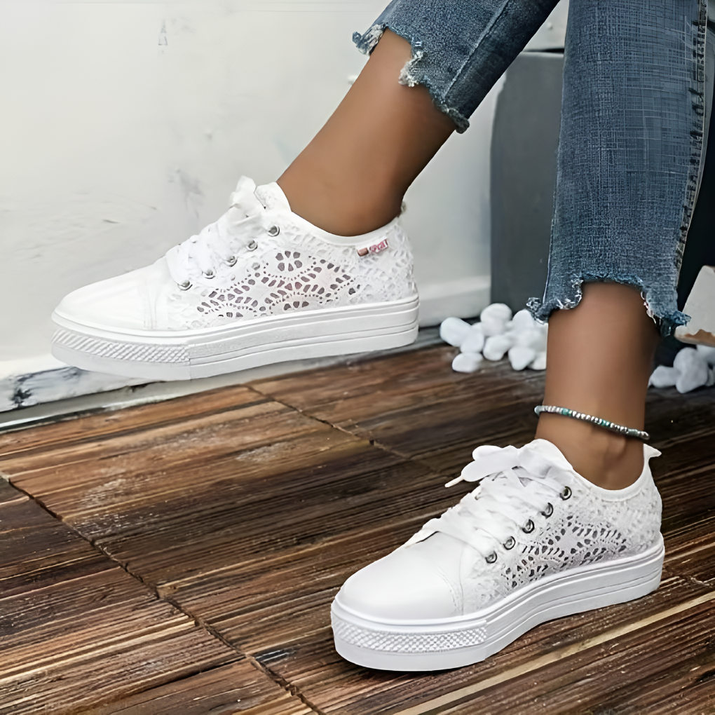 Sneakers casual in pizzo