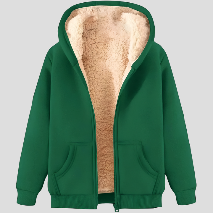 Giacca invernale con cappuccio e fodera in pile da uomo Warmth