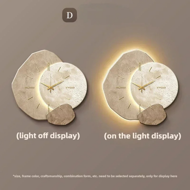 Orologio da parete moderno e minimalista con luce
