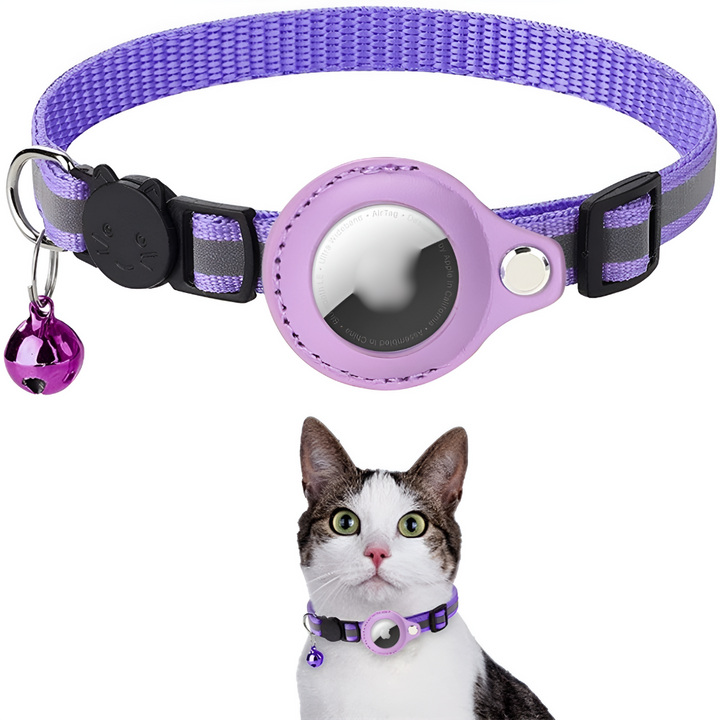 Collare GPS per gatti con design riflettente