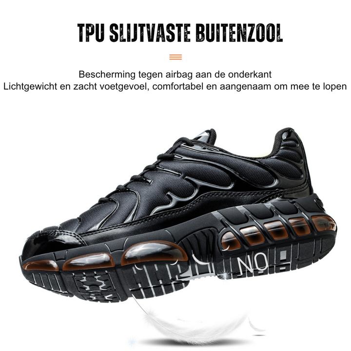 Scarpe di sicurezza con punta d'acciaio per uomo