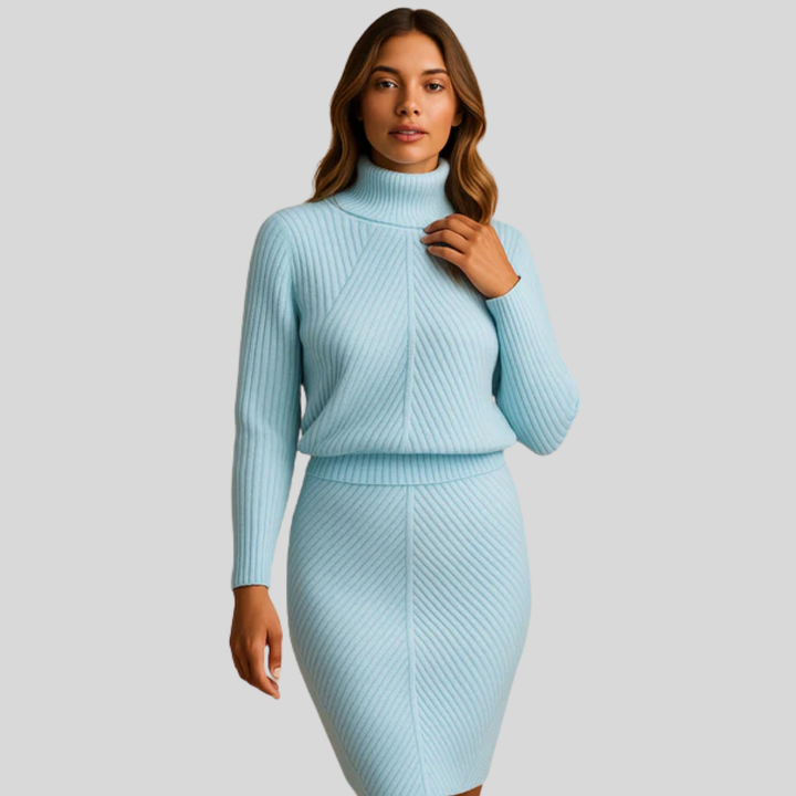 Vestido midi invernal de mujer