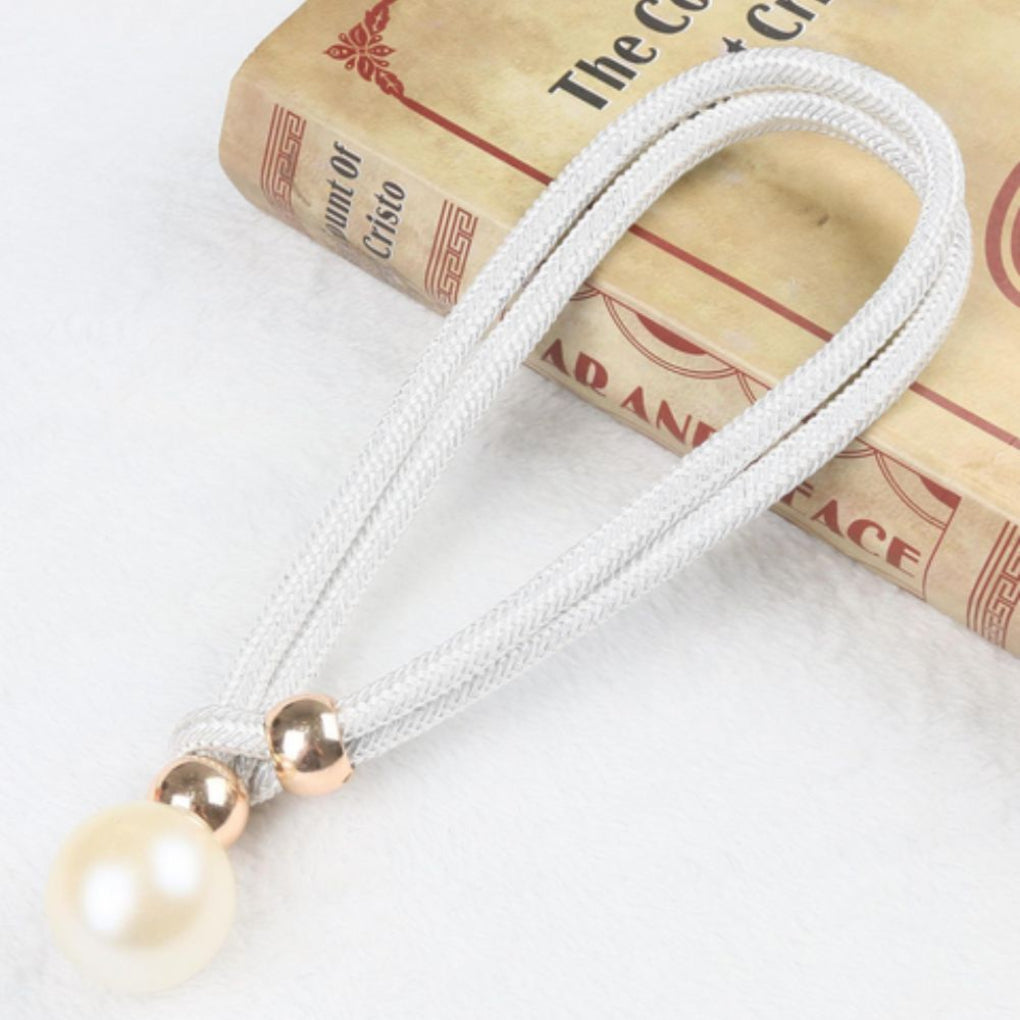 Set di 2 eleganti fermatende con perle