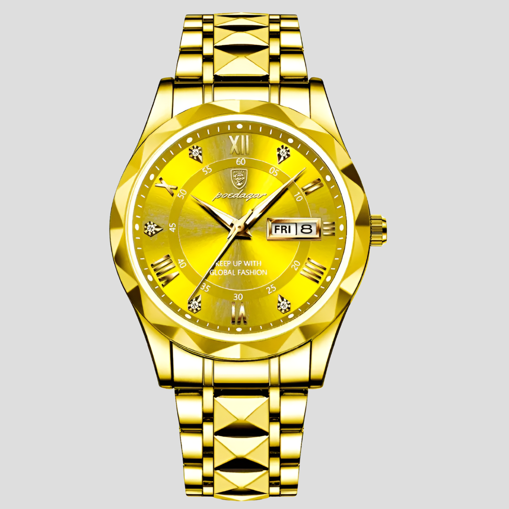 Orologio da uomo di lusso in acciaio inossidabile, da indossare tutti i giorni in ufficio