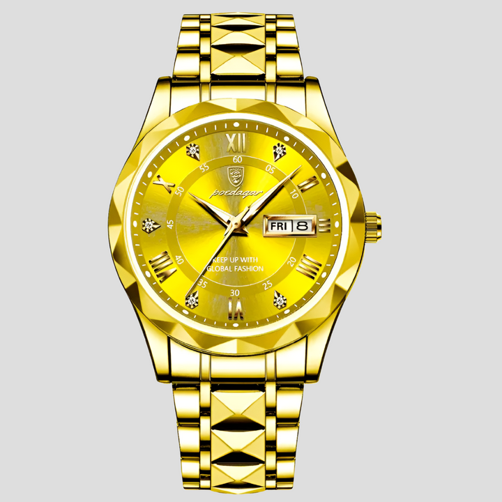 Orologio da uomo di lusso in acciaio inossidabile, da indossare tutti i giorni in ufficio