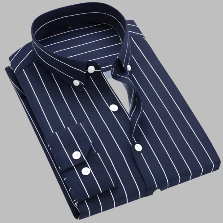 Camicia da uomo in cotone Oxford a quadri