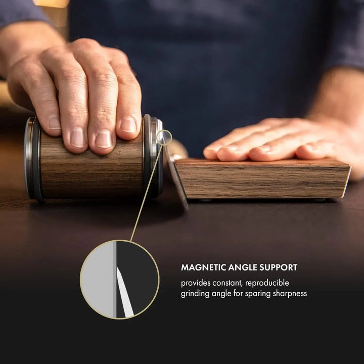Set di pietre magnetiche per affilare i coltelli a rotazione