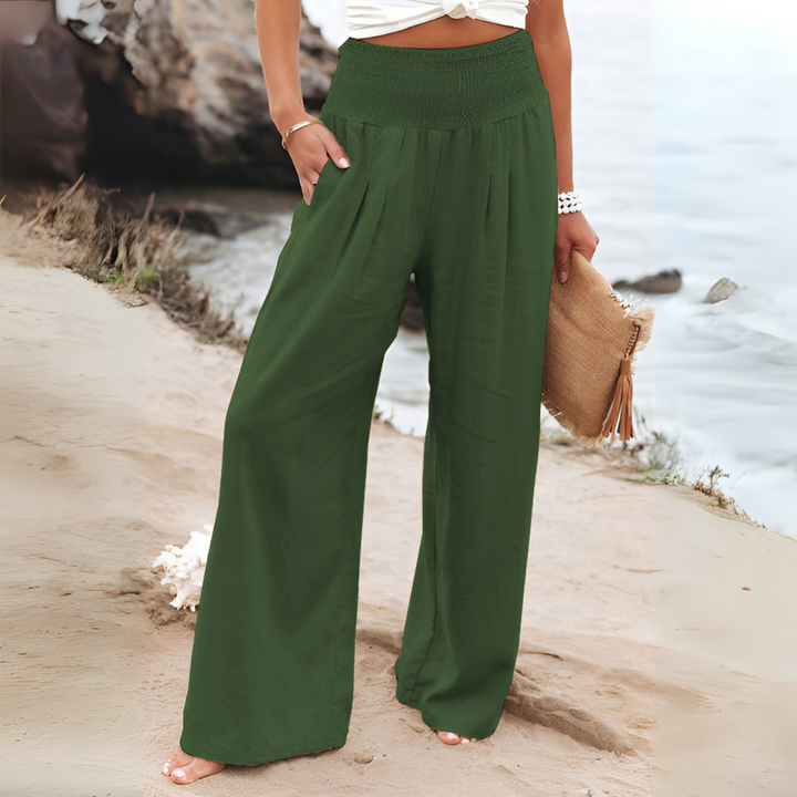 Comodi pantaloni in lino per donna